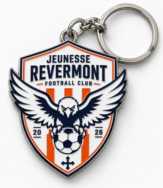 Porte-clés en émail au blason du JRFC
